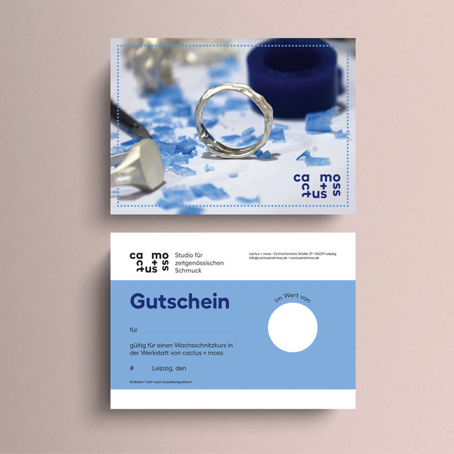 Gutschein für Wachsschnitzkurs